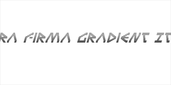 Terra Firma Gradient Italic Logo