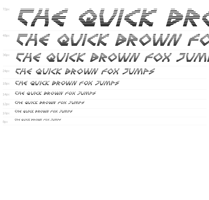 Terra Firma Gradient Italic Waterfall