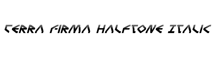 Terra Firma Halftone Italic  font caratteri gratis