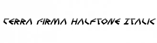 Terra Firma Halftone Italic  Fuentes Gratis Descargar