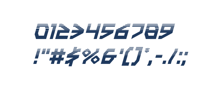 Terra Firma Halftone Italic Other Characters