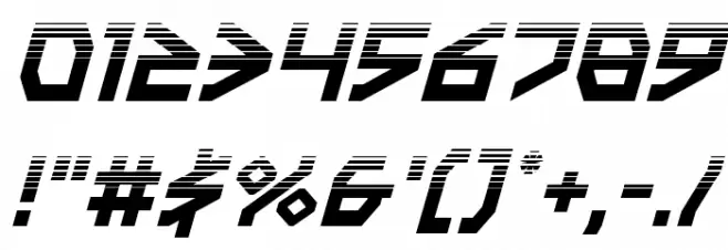 Terra Firma Halftone Italic Font OTHER CHARS