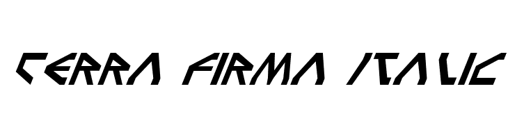 Terra Firma Italic  フリーフォントのダウンロード