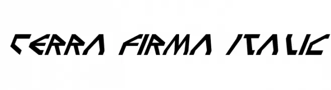 Terra Firma Italic  Frei Schriftart Herunterladen
