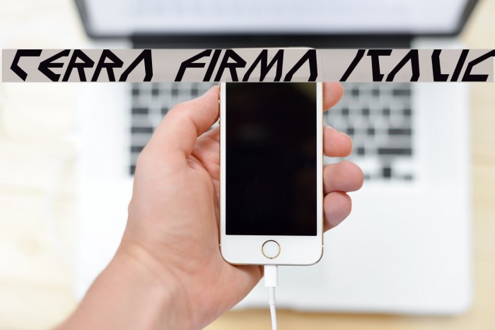 Terra Firma Italic Font examples