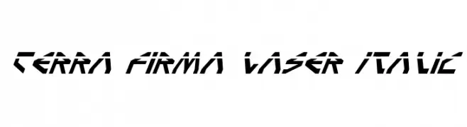 Terra Firma Laser Italic  Frei Schriftart Herunterladen