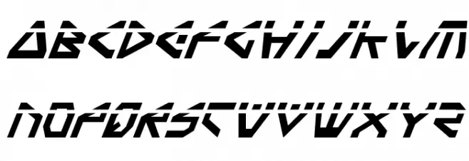 Terra Firma Laser Italic Fuentes MAYÚSCULAS
