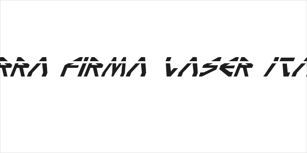 Terra Firma Laser Italic Logo