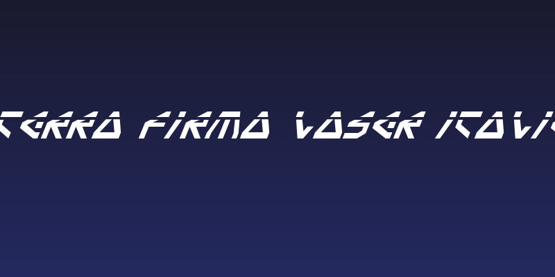 Terra Firma Laser Italic Social Header