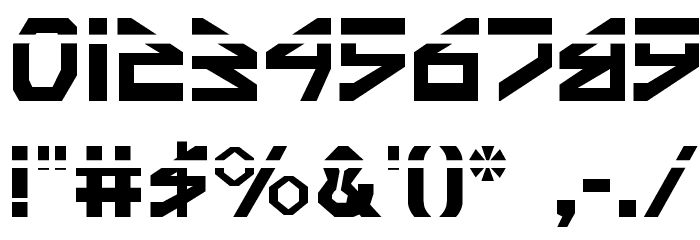 Terra Firma Laser Font OTHER CHARS
