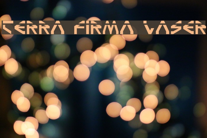 Terra Firma Laser Font examples