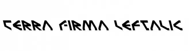 Terra Firma Leftalic  Fuentes Gratis Descargar