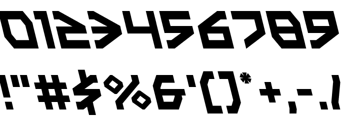 Terra Firma Leftalic Font OTHER CHARS