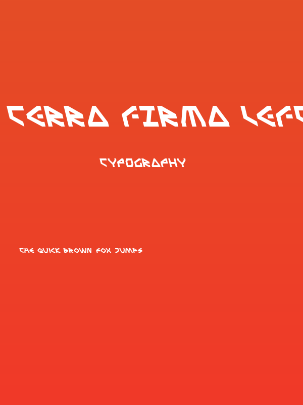 Terra Firma Leftalic Poster