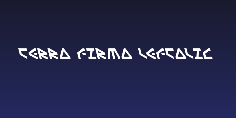 Terra Firma Leftalic Social Header