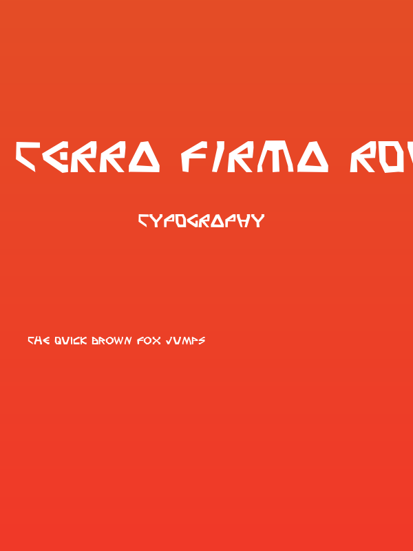 Terra Firma Rough Poster