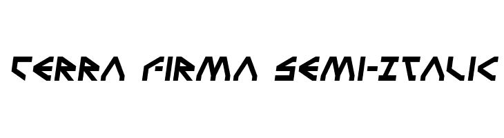 Terra Firma Semi-Italic  font caratteri gratis