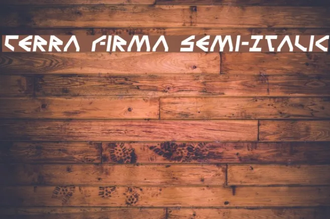 Terra Firma Semi-Italic Example 1