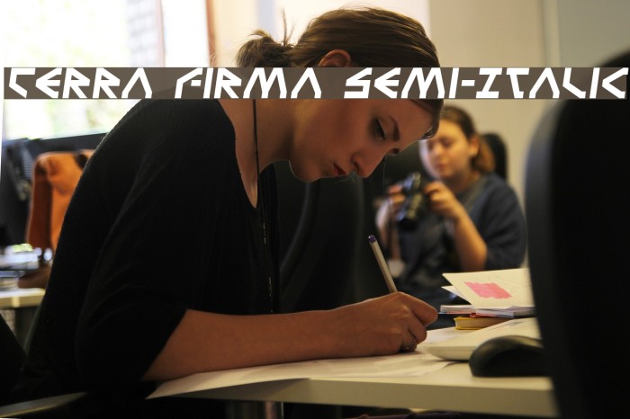 Terra Firma Semi-Italic Font examples