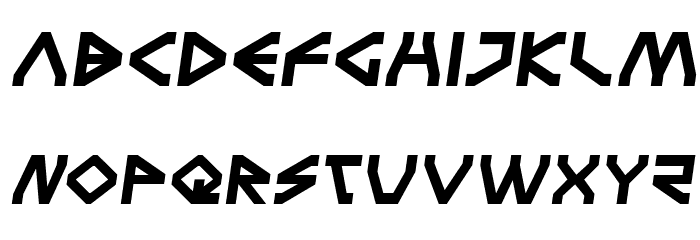 Terra Firma Semi-Italic Font LOWERCASE