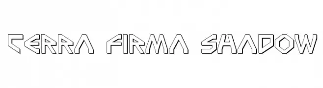 Terra Firma Shadow  Frei Schriftart Herunterladen