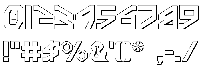 Terra Firma Shadow Font OTHER CHARS