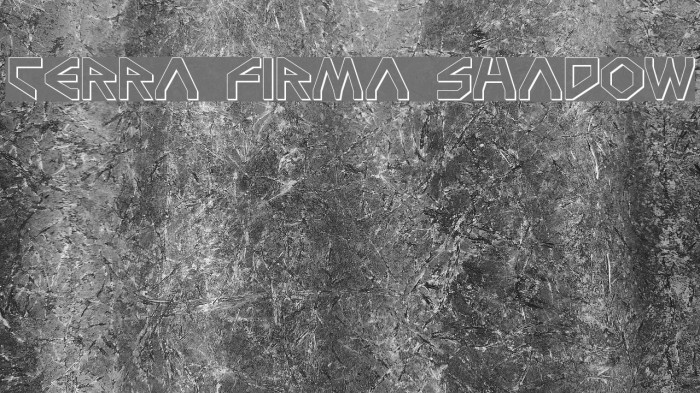 Terra Firma Shadow Font examples