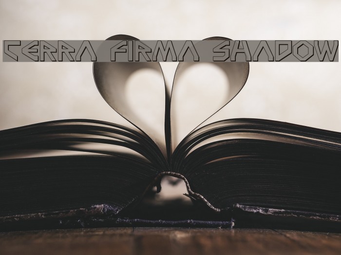 Terra Firma Shadow Font examples
