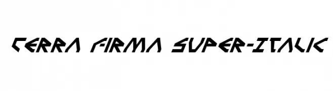 Terra Firma Super-Italic  Fuentes Gratis Descargar