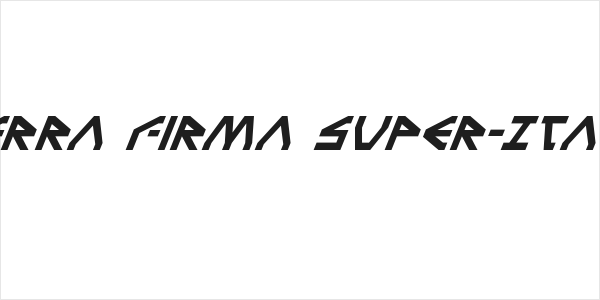 Terra Firma Super-Italic Logo