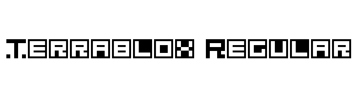 Terrablox Regular  नि: शुल्क फ़ॉन्ट्स डाउनलोड