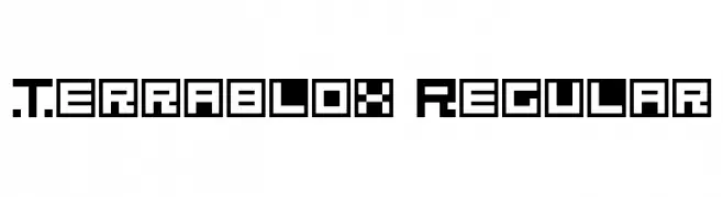 Terrablox Regular  Frei Schriftart Herunterladen