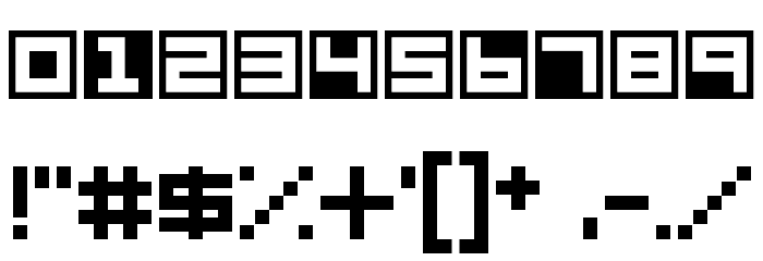 Terrablox Regular Schriftart Anderer Schreiben