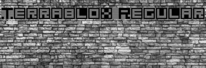 Terrablox Regular Font examples