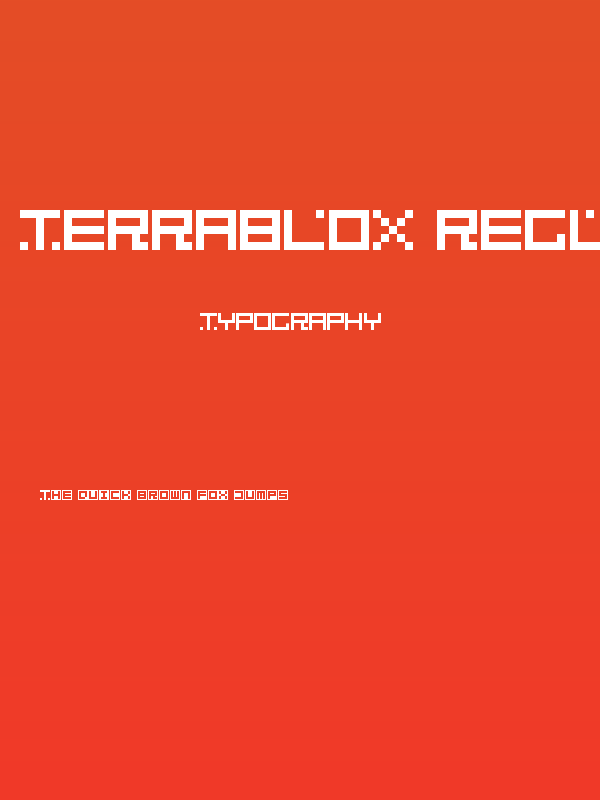 Terrablox Regular Poster