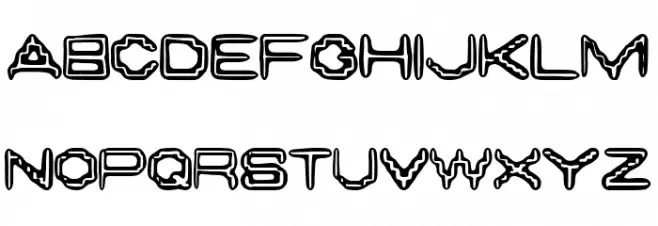 Terrace Digital Hools फ़ॉन्ट लोअरकेस