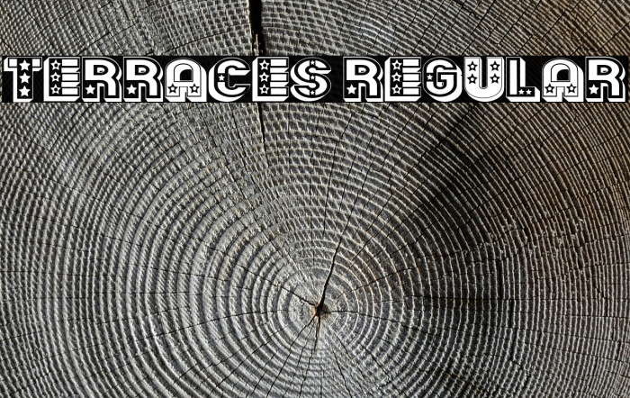 Terraces Regular Font examples