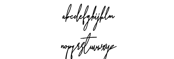 Terrakota Free Regular Font LOWERCASE