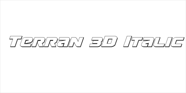 Terran 3D Italic Logo