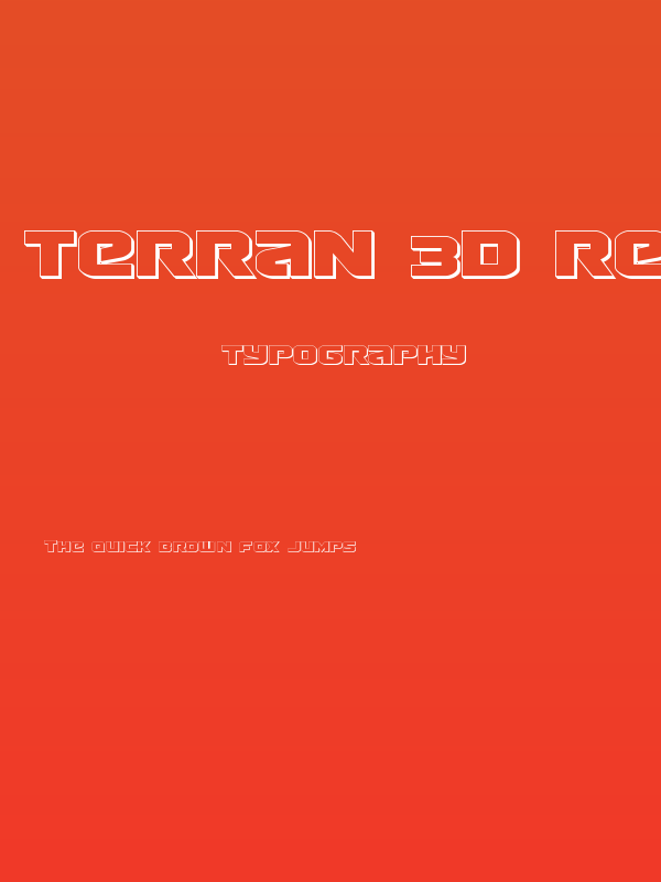 Terran 3D Regular Poster