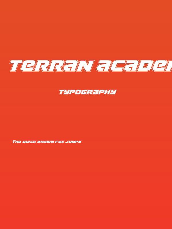 Terran Academy Italic Poster