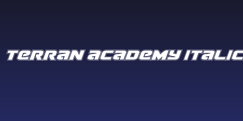 Terran Academy Italic Social Header