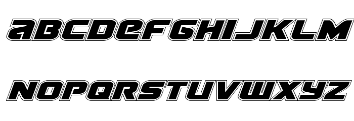 Terran Academy Italic Font LOWERCASE