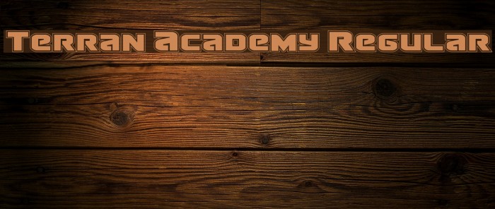 Terran Academy Regular Font examples