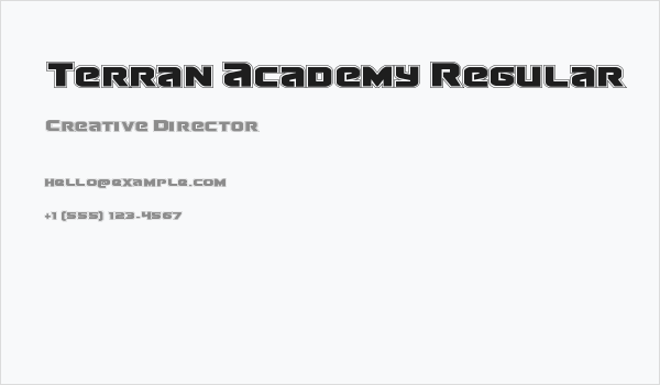 Terran Academy Regular Business Card