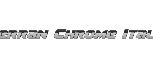 Terran Chrome Italic Logo