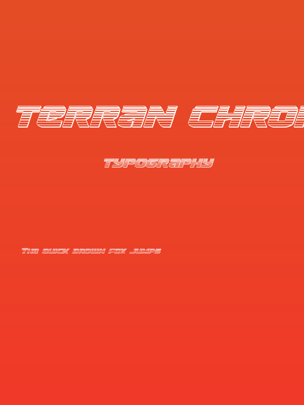 Terran Chrome Italic Poster