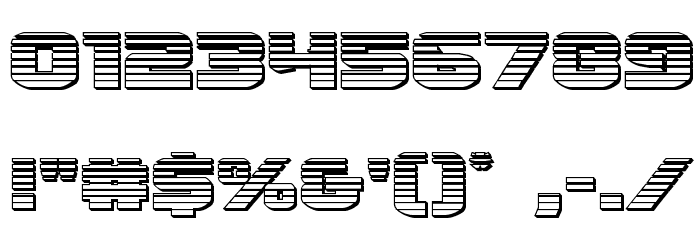 Terran Chrome Regular Font OTHER CHARS