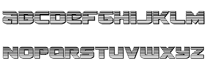 Terran Chrome Regular Font LOWERCASE
