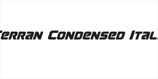 Terran Condensed Italic Logo